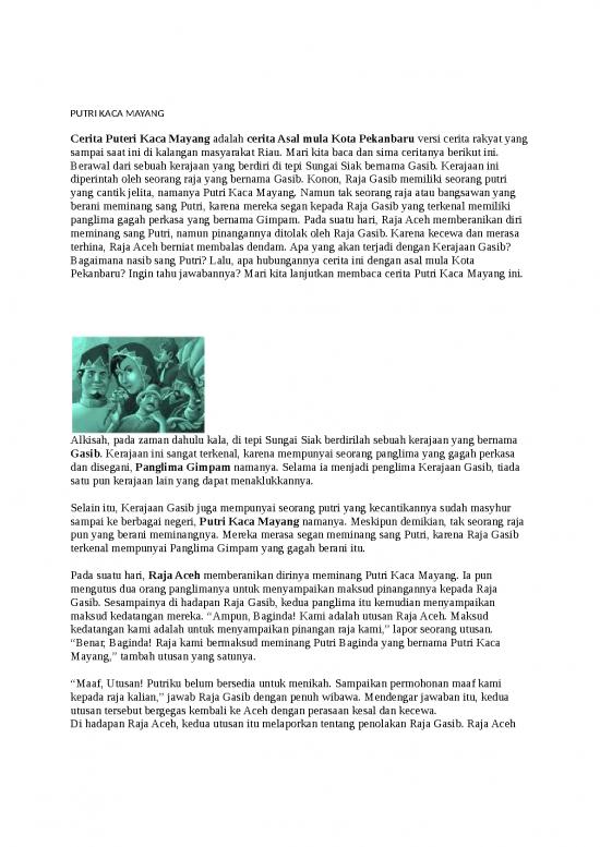 picture_Putri Kaca Mayang | Cerita Anak